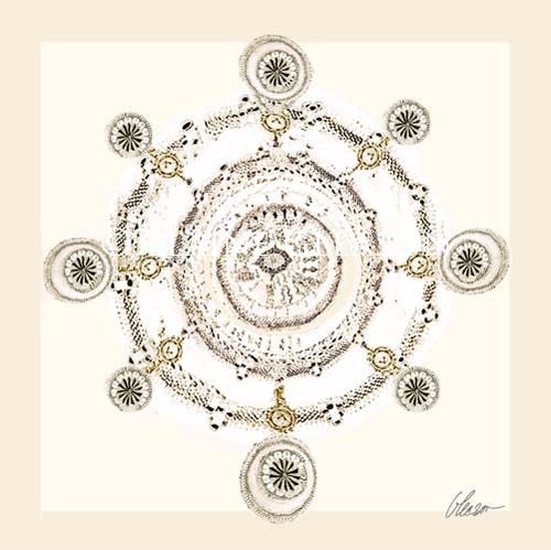 [RPFM-12X12G] Florence Mandala (Gold, 12x12)